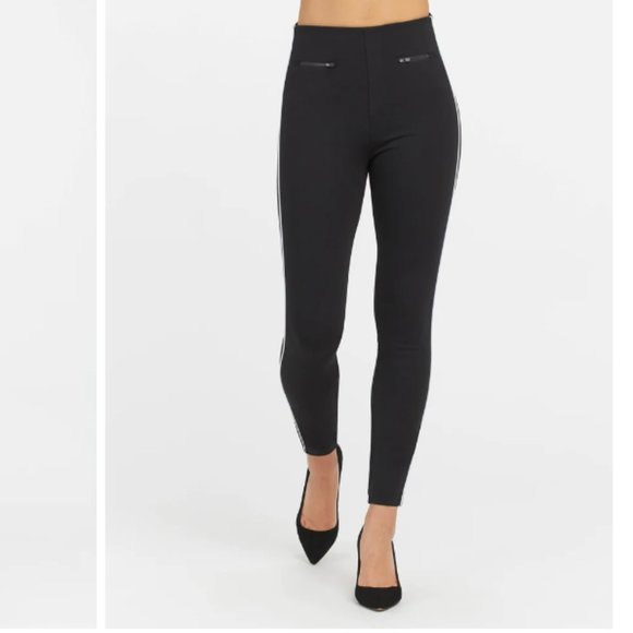 NWT! Spanx The Perfect Pant, Ankle Piped Skinny Classic Black 2X/2TG - Picture 4 of 8